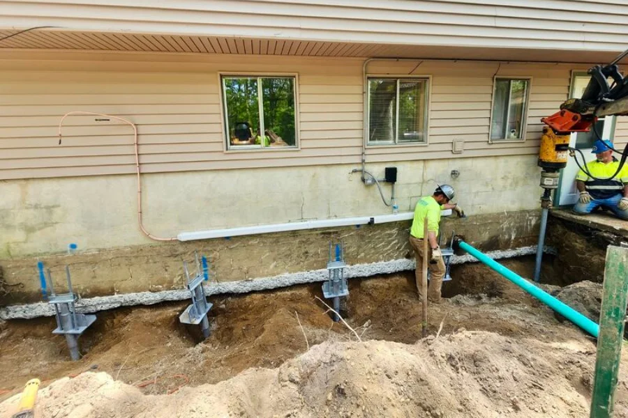 Helical Pier Installation in Magnolia, AR